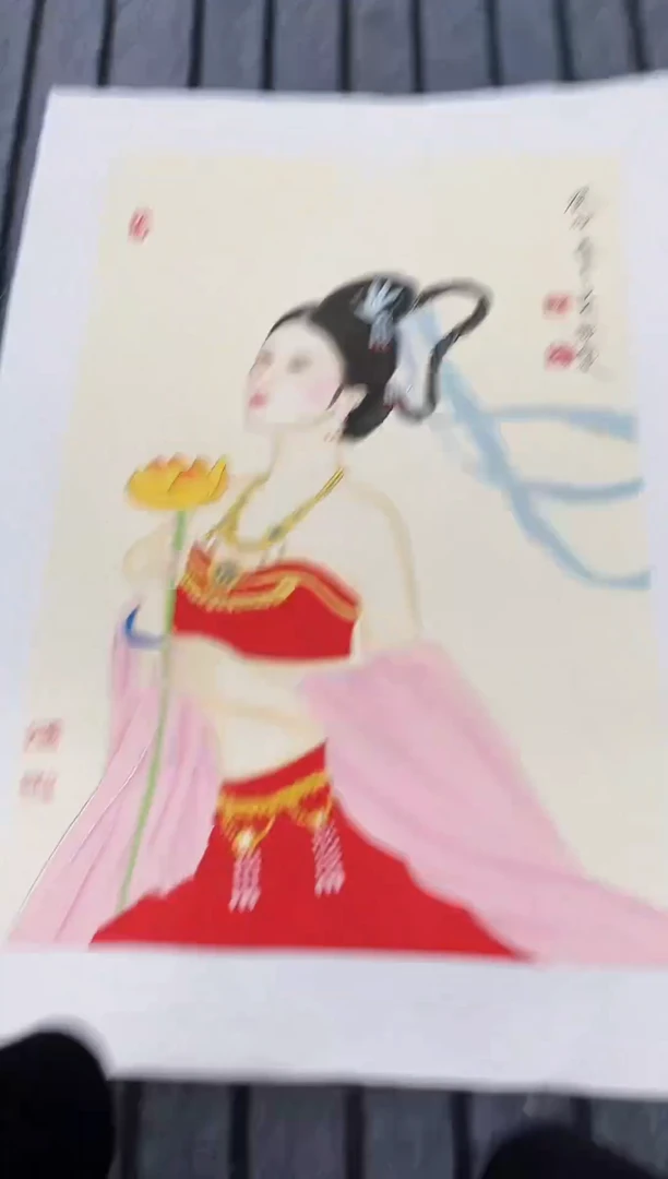 精品国画人物作品