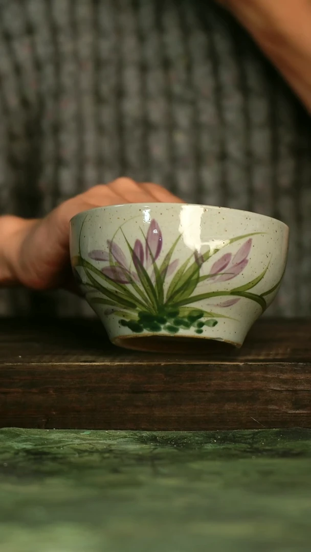 陶瓷青诗集手工手绘瓷器