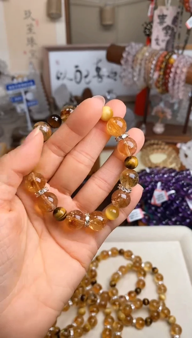 【闪购商品】水晶手链未镶嵌暴富 黄塔晶设计