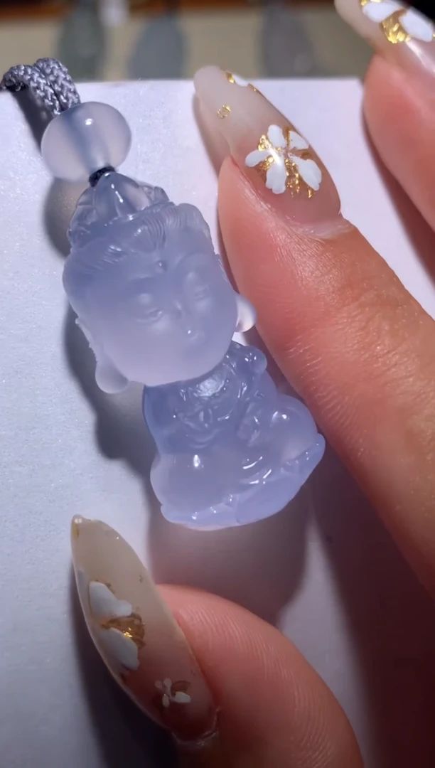 玛瑙/玉髓颈饰未镶嵌祝*大势至宝宝佛