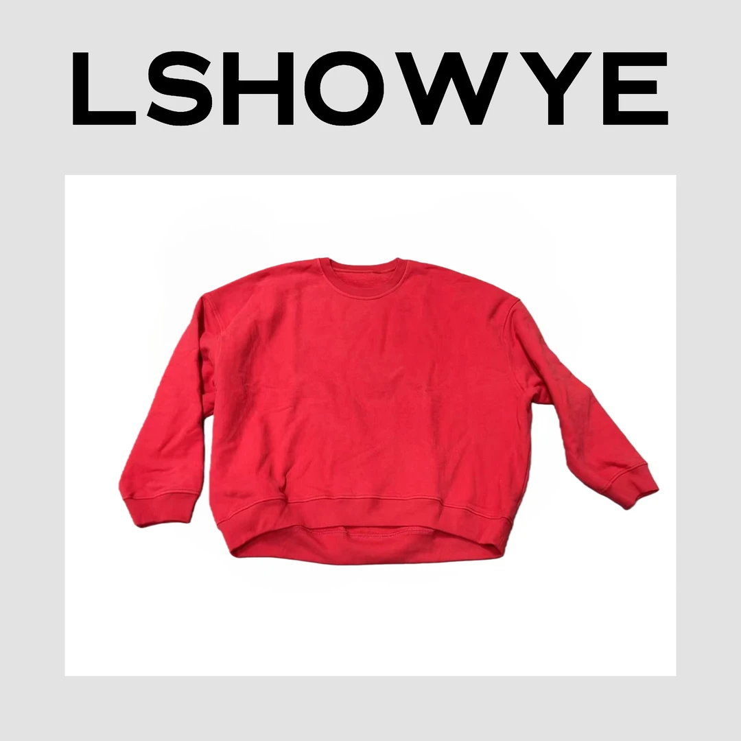 LSHOWYE｜橘红字母圆领卫衣女851208W