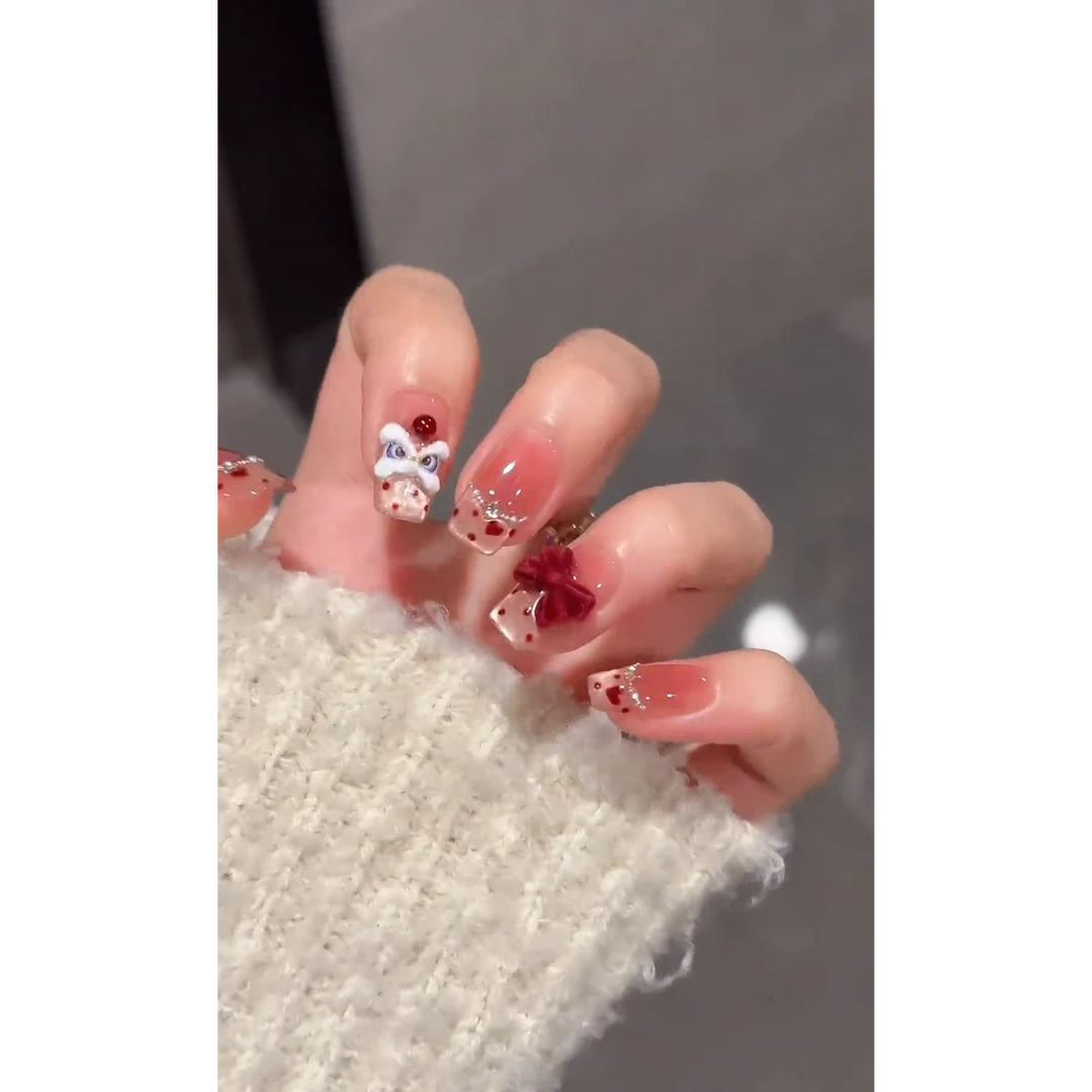 【喜狮年年】蛇年新款网红穿戴甲纯手工