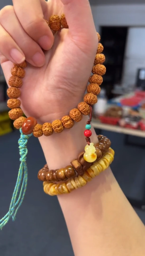 手链蜜蜡未镶嵌11mm老树王蜜蜡【福禄】手持