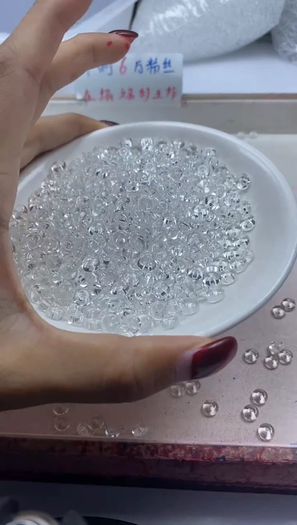 【闪购商品】水晶颈饰未镶嵌w2300白水晶算盘6*3mm*50颗