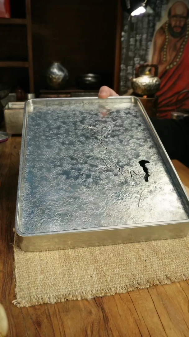 【闪购商品】足锡全手茶台茶盘