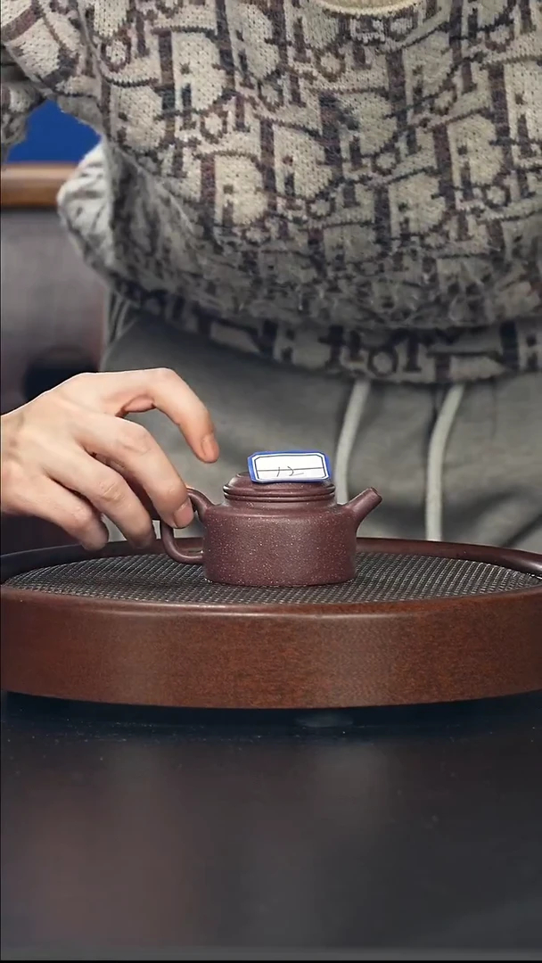 茶壶紫砂小德中-紫玉金砂-全手工无添加-120cc（完美品）