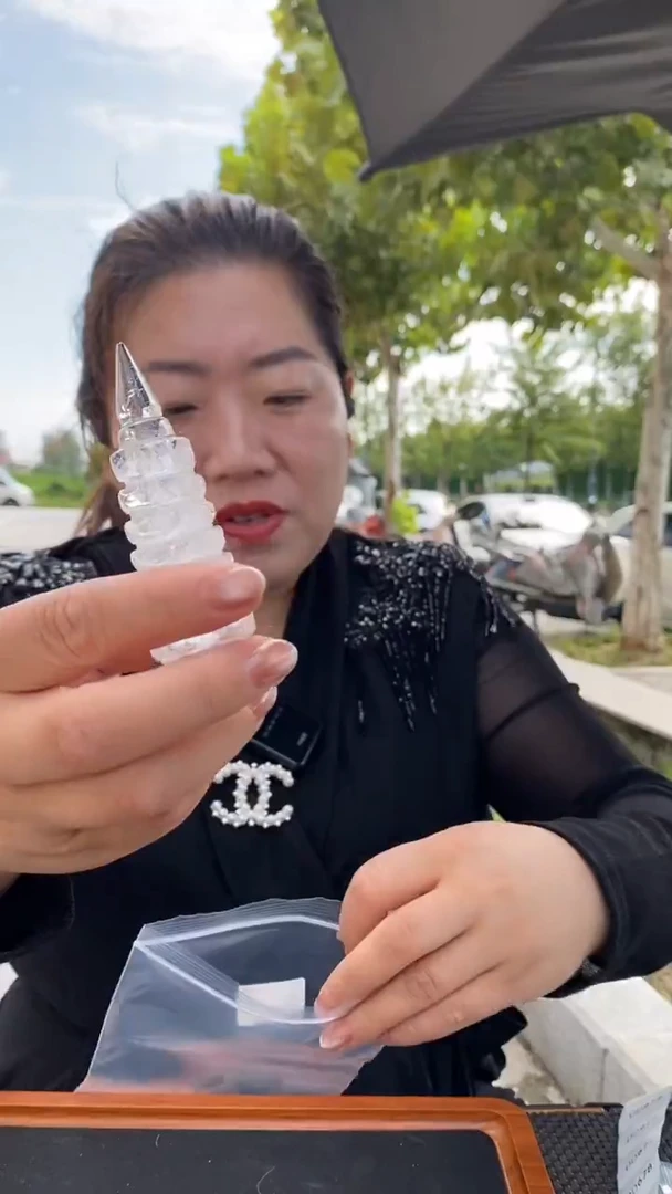 未镶嵌珠宝半成品水晶白水晶文昌塔D672