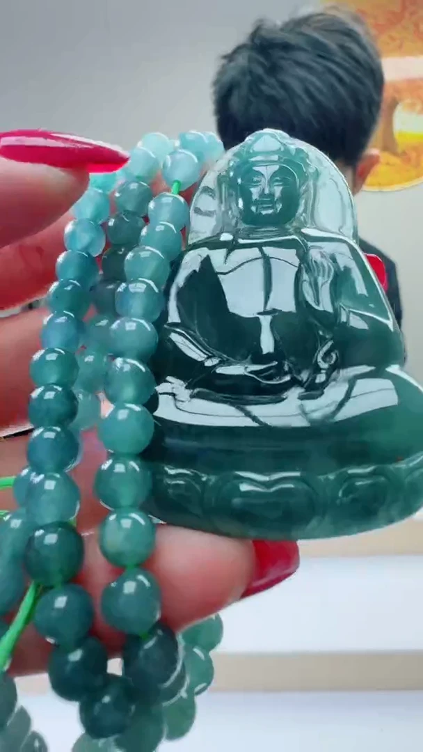 颈饰未镶嵌翡翠天然A货翡翠  多样性随机发其一