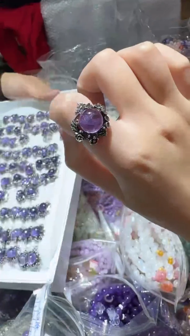 【闪购商品】水晶戒指未镶嵌多样性发一件 266