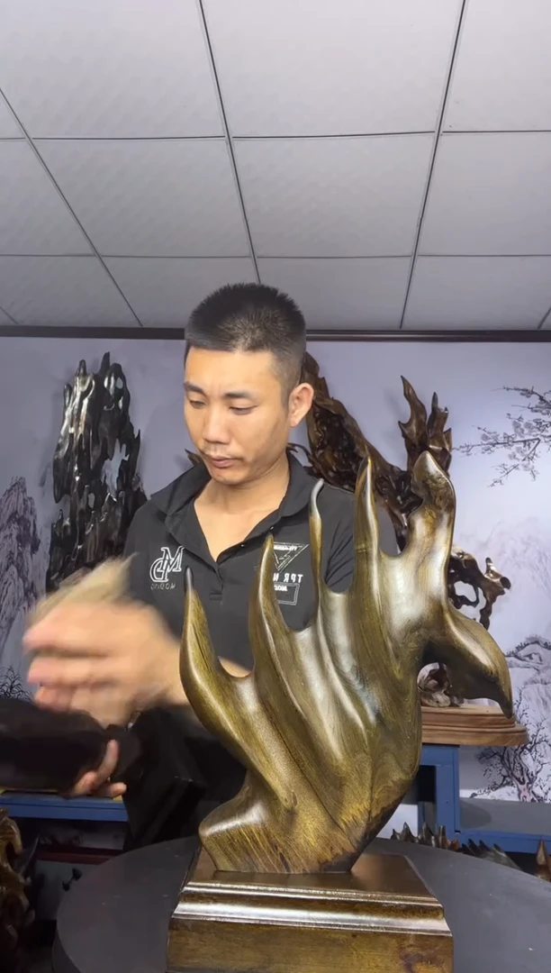 金丝楠木雕款天****店金丝楠木工艺品摆件