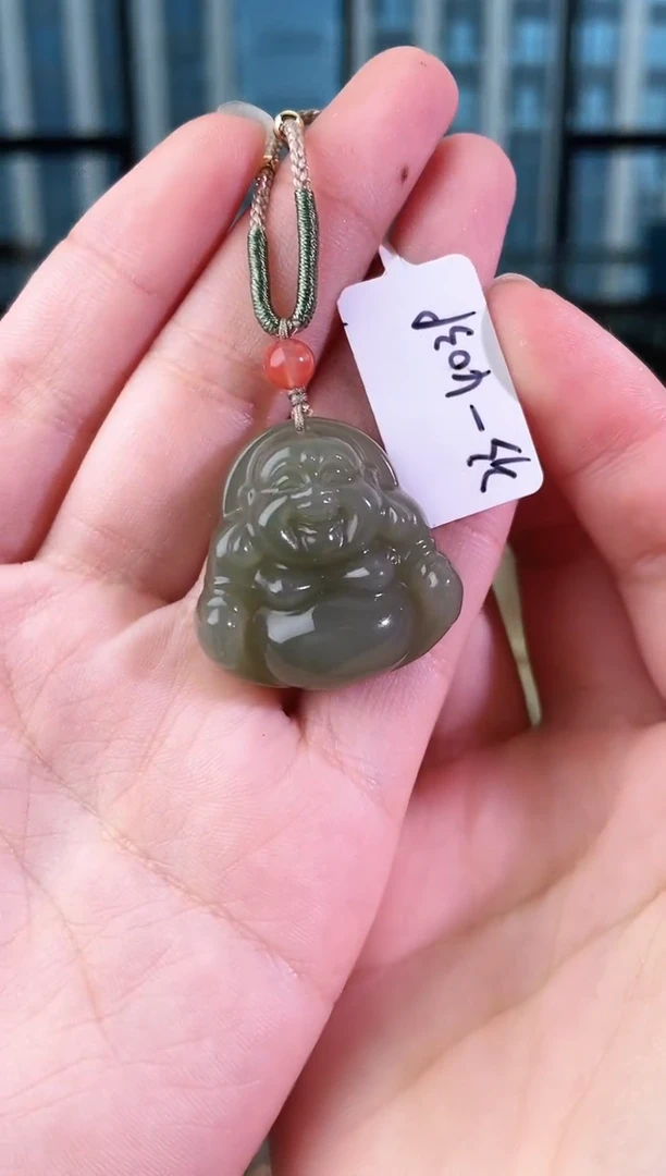 和田玉未镶嵌颈饰佛公 4039