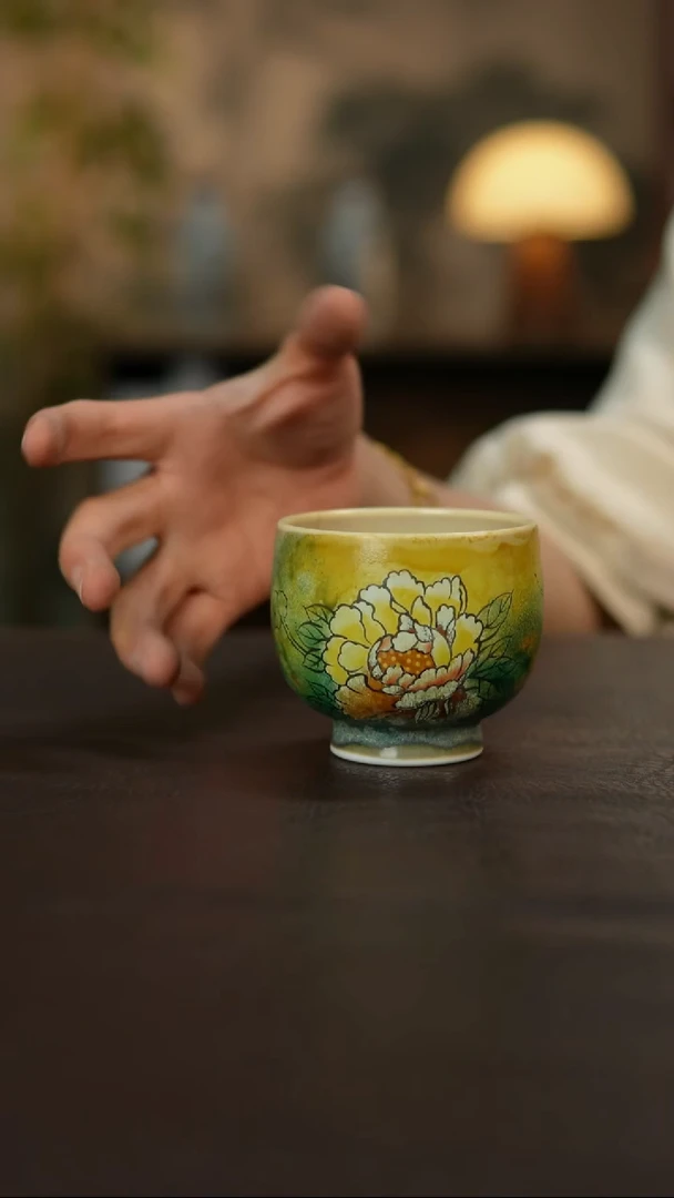 杯景德镇陶瓷杯碗柴烧多人