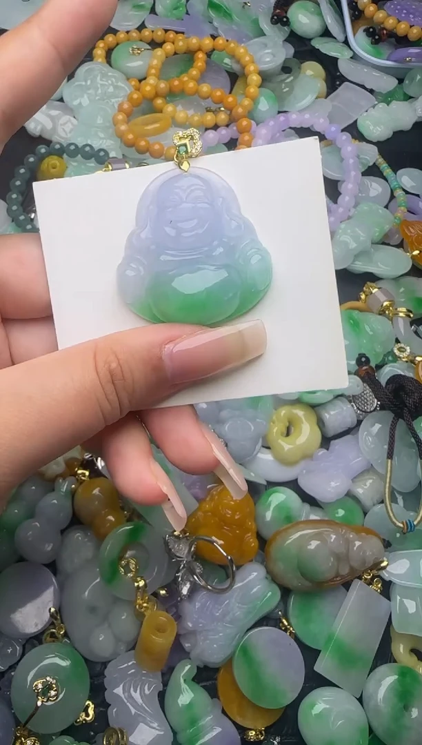 翡翠未镶嵌颈饰天然缅甸翡翠吊坠