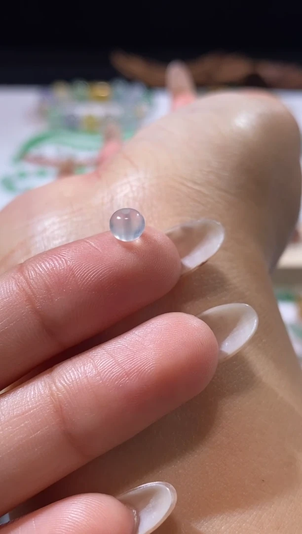 未镶嵌定制翡翠卡5鼓珠福利不退不换