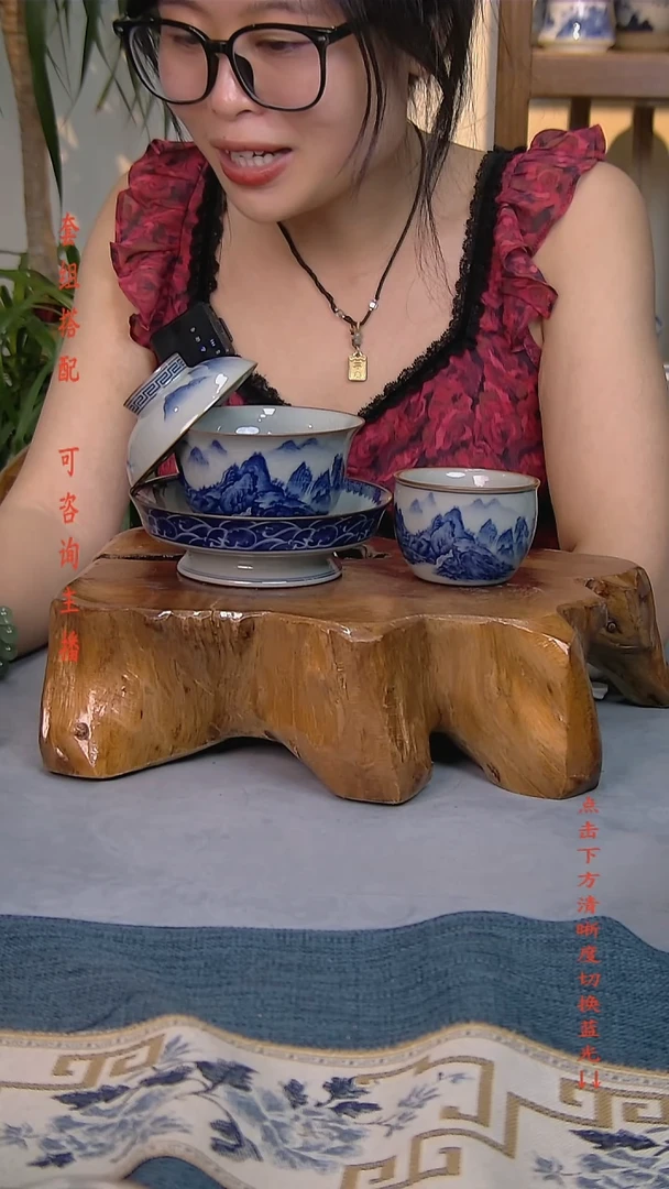 简装家用款2件套 老陶泥开片纹陶瓷茶具