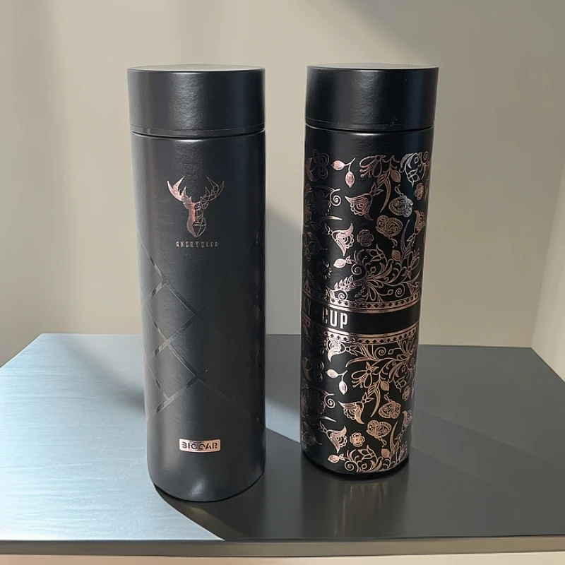 500毫升纯钛保温杯车载高档女士复古家用大容量学生旅行