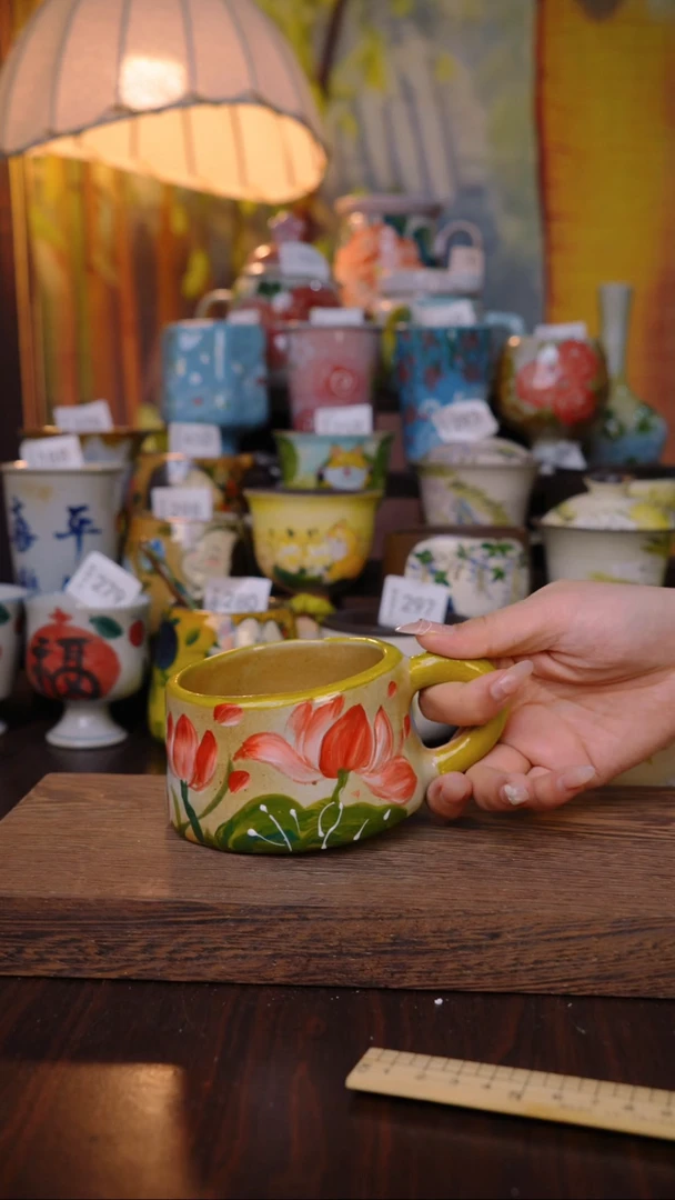 摆件泥垚手作 景德镇手工手绘器物