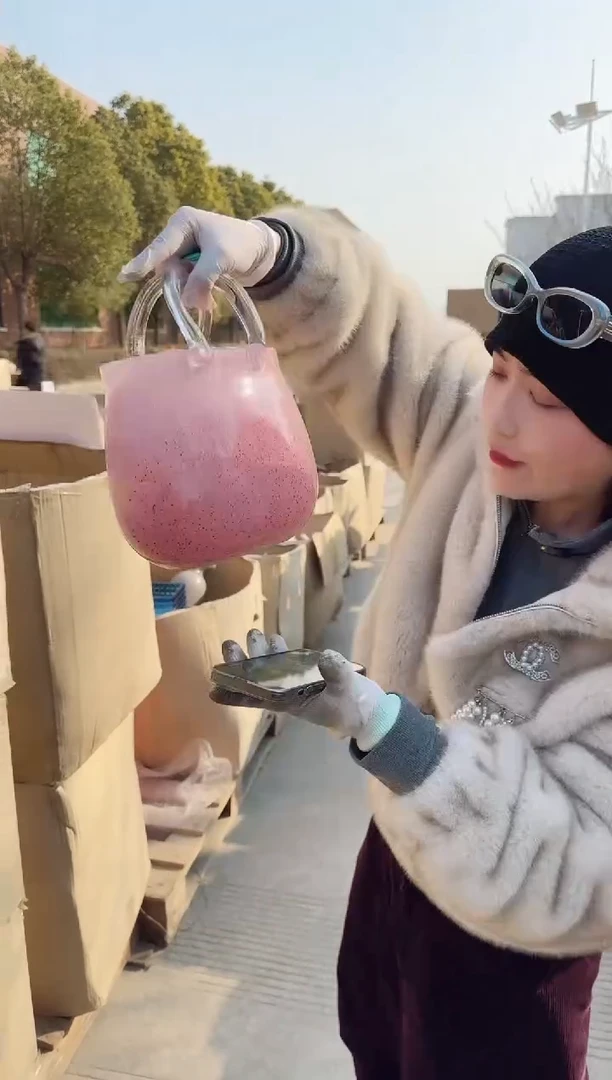 【闪购商品】玻璃C-海燕微瑕花瓶--Q4AN6