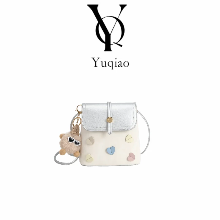 SAWEIBAILI「爱心银色」简约时尚水桶包斜挎包yq-60009-37