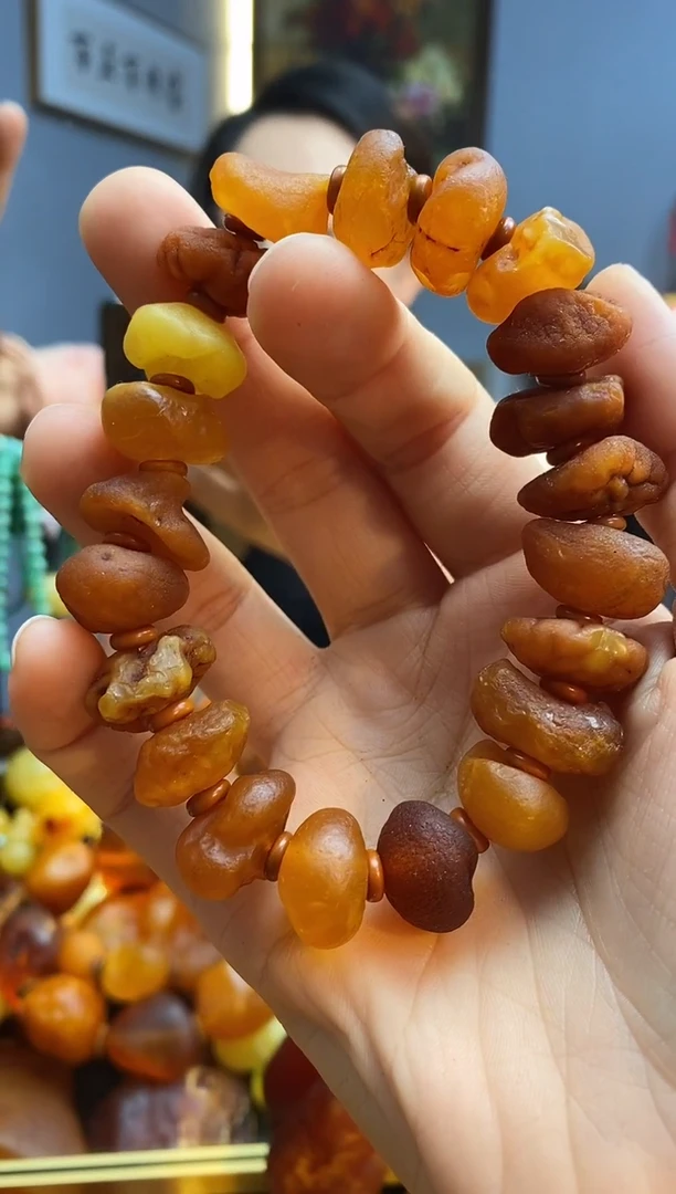 未镶嵌琥珀手串手串