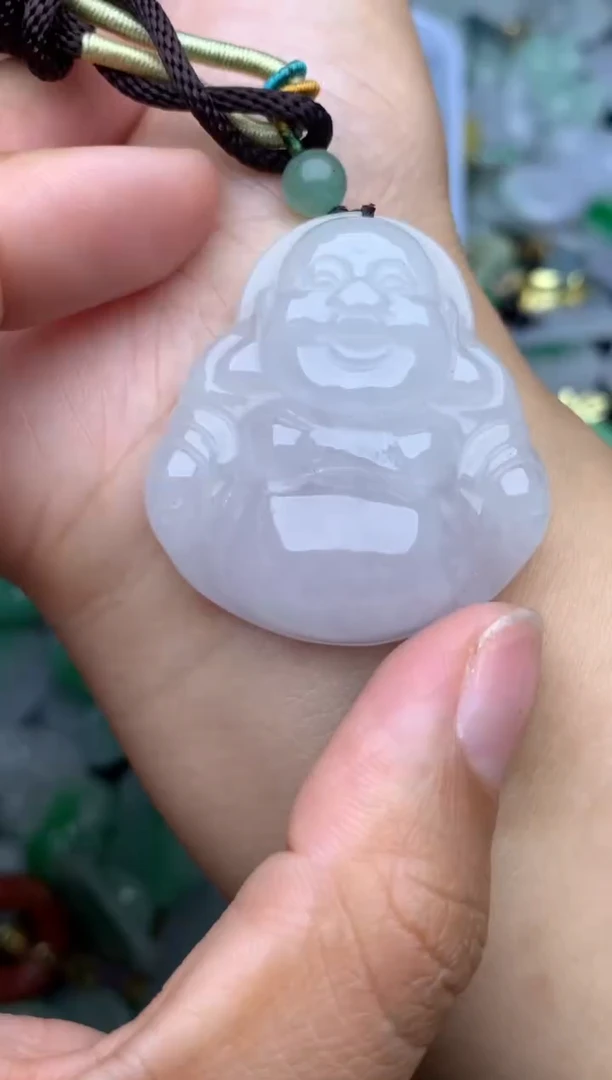 颈饰未镶嵌翡翠天然缅甸翡翠吊坠