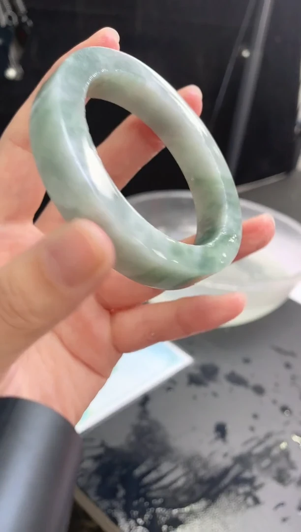 【闪购商品】定制翡翠手镯未镶嵌13 57-59正