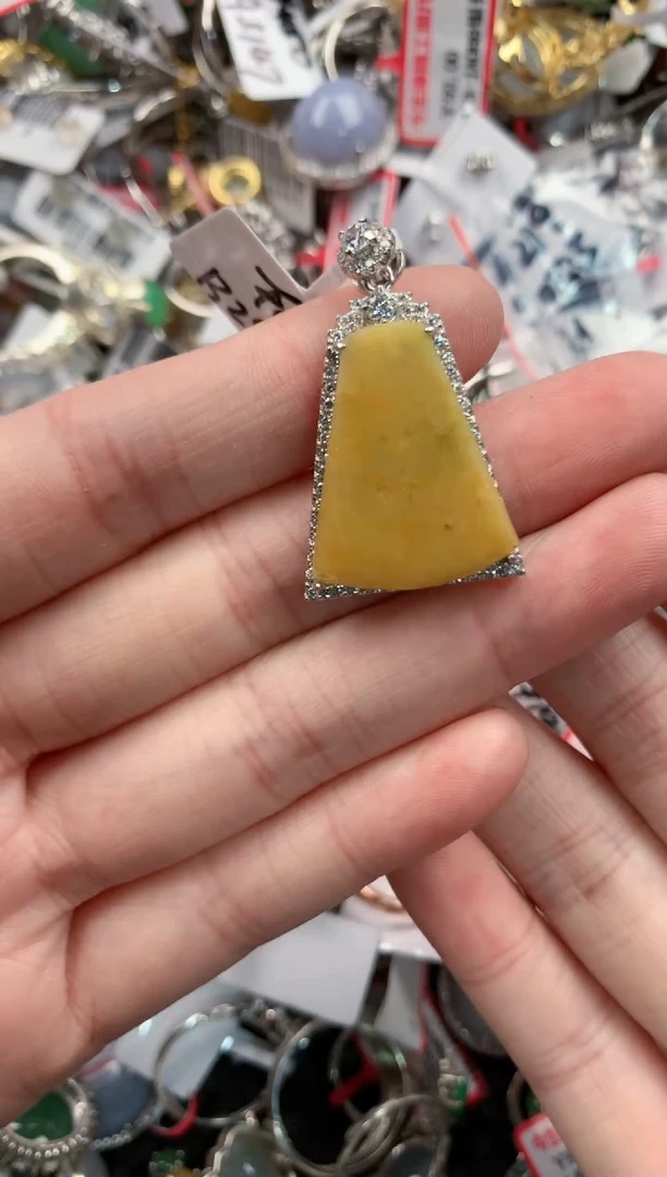 银S925镶嵌戒指翡翠444---2