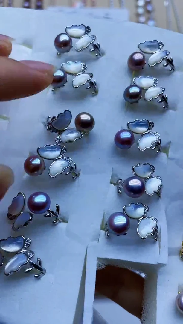 未镶嵌戒指淡水珍珠戒指多样性发其一