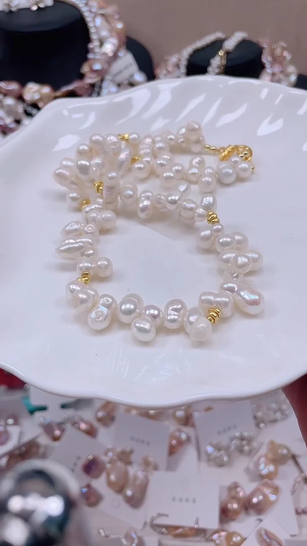 未镶嵌项链淡水珍珠【纯恬饰品】