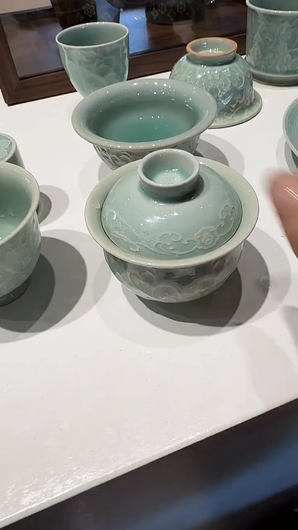 青瓷手工茶器包邮