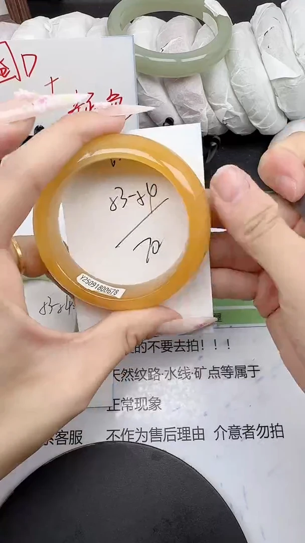 未镶嵌手镯石英质玉65/53-54