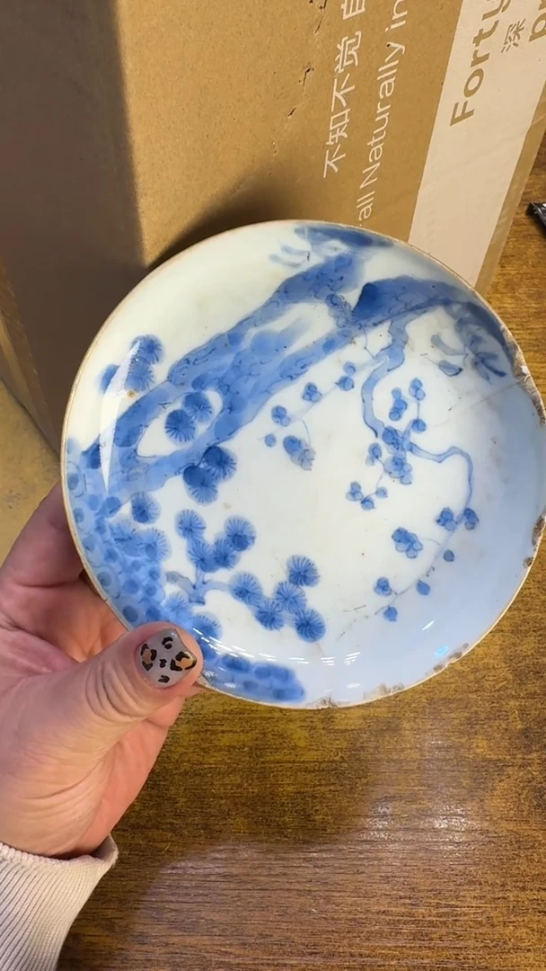 轻**扬瓷器瓷器瑕疵破破5枕碗俩件