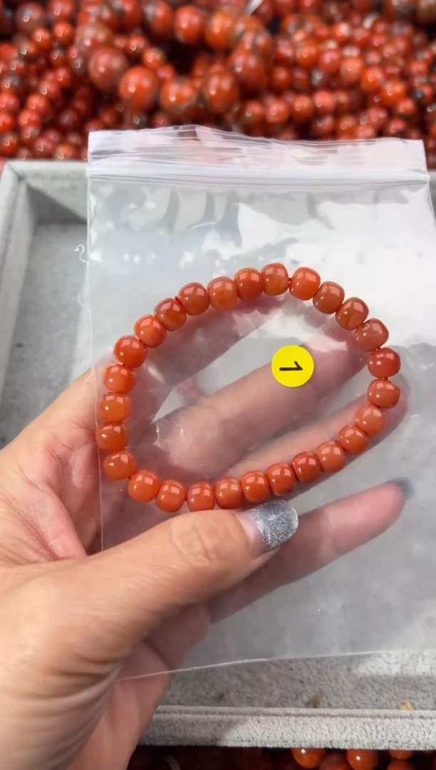 未镶嵌手串南红玛瑙7+