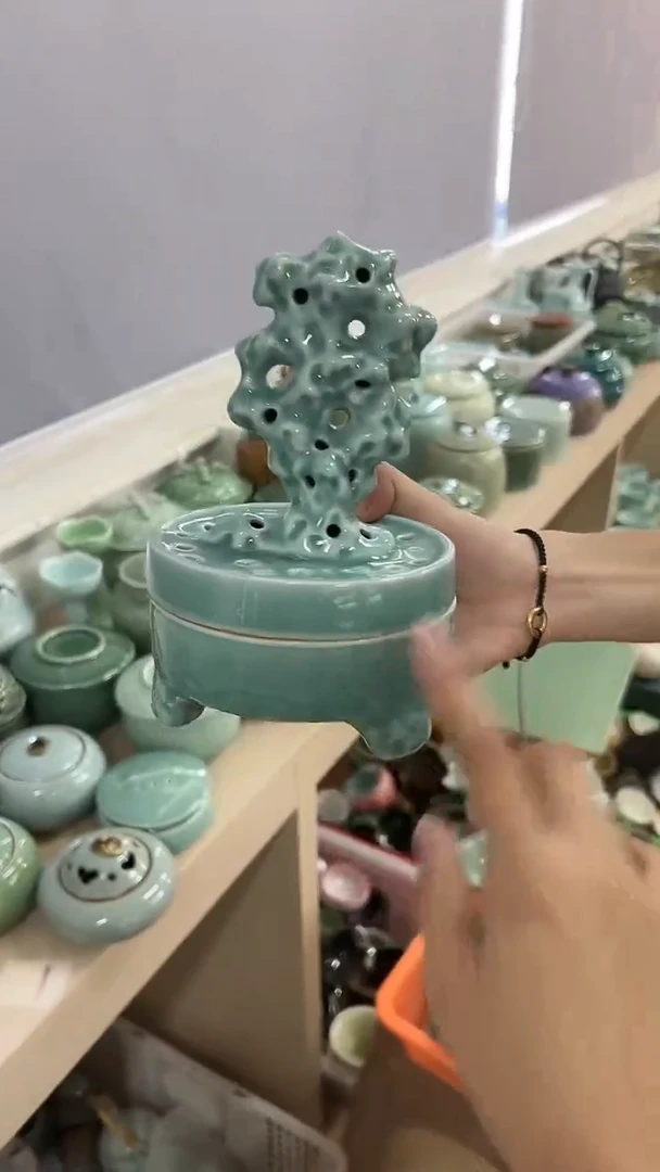 龙泉云间青瓷小米茶器