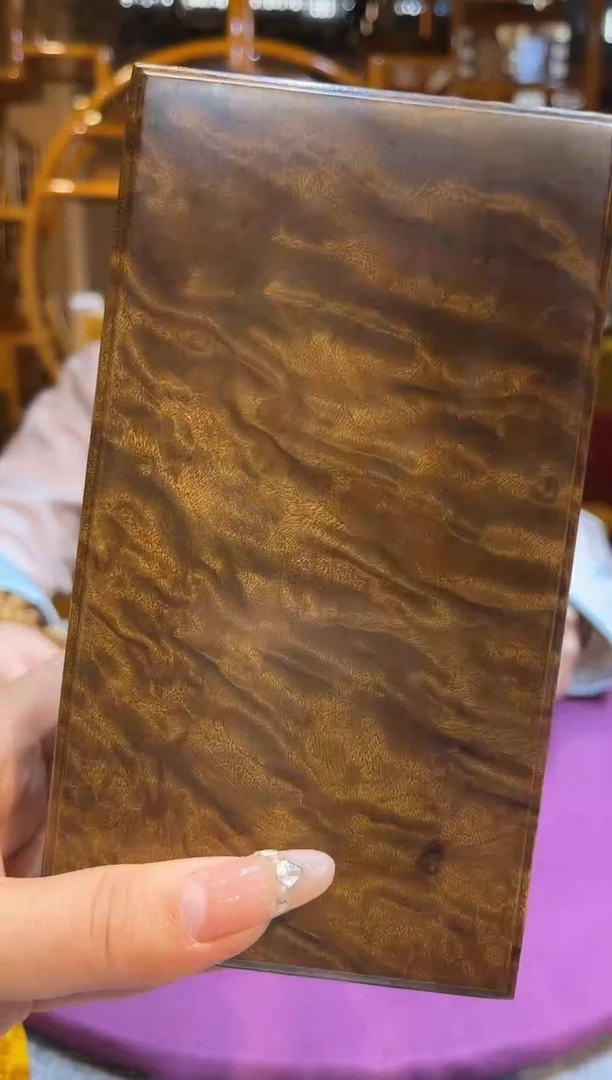 金丝楠小叶桢楠线条盒18公分