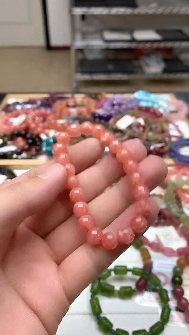 【闪购商品】菱锰矿（红纹石）手绳未镶嵌手链73