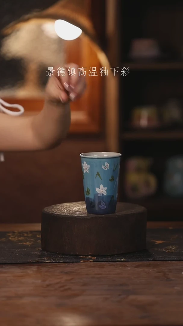陶瓷景德镇高温釉下手绘陶瓷239