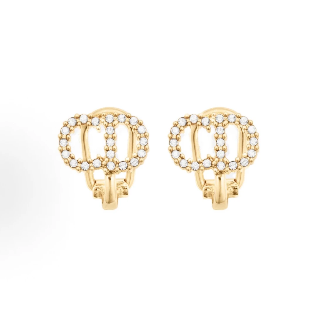 未使用 DIOR/迪奥 CD满钻设计 贵气耳夹