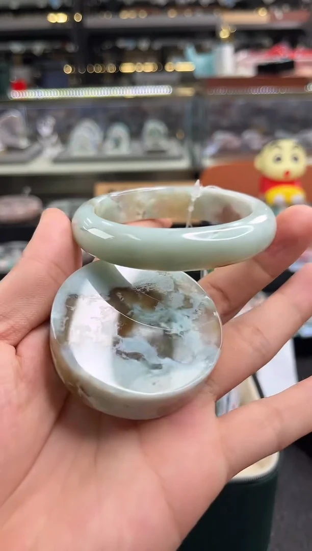 未镶嵌手镯石英质玉56圈口（赠品镯心）S987157