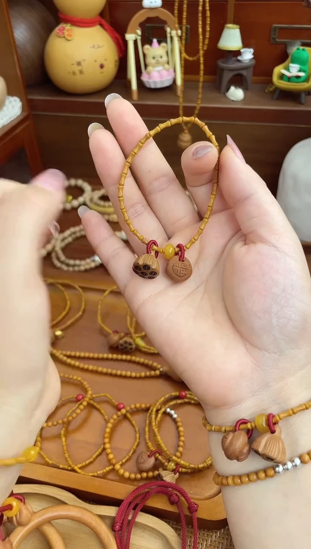 手串/手链核桃竹节手串一物一拍好运连连