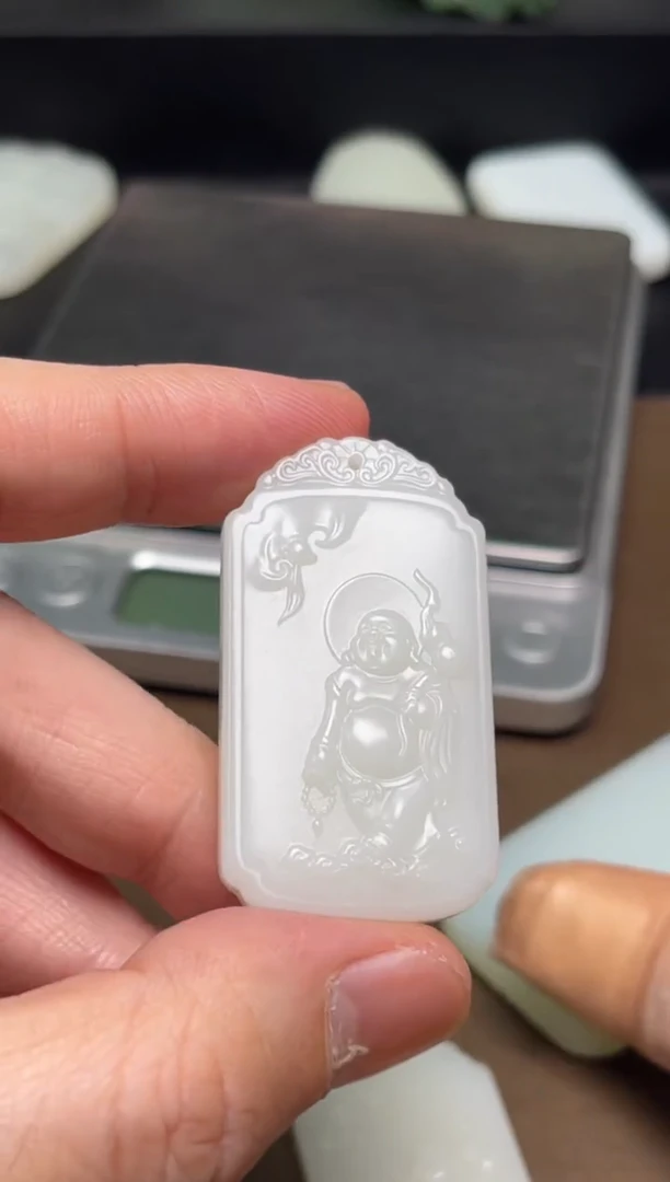 颈饰未镶嵌和田玉喜**平25