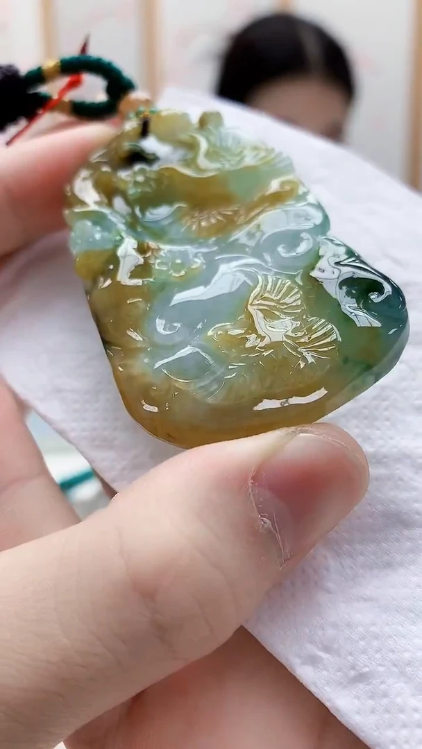 未镶嵌定制翡翠雨***…4812bb-毛货挂件