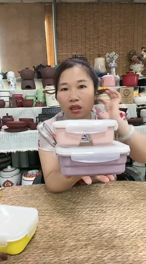 瑕疵紫砂保鲜盒送双盖随机
