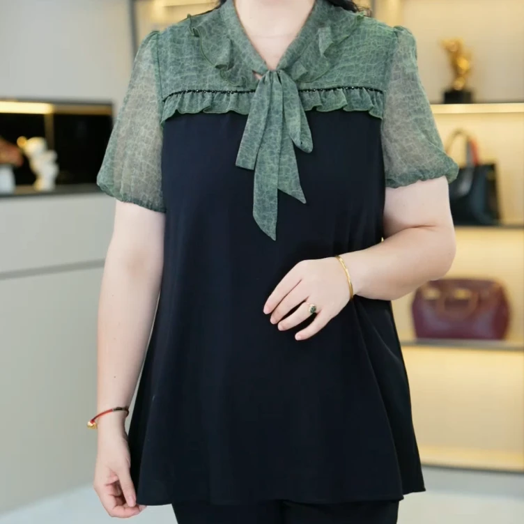 夏季新款短袖减龄时尚气质显瘦遮肉女装打底百搭碎花250790