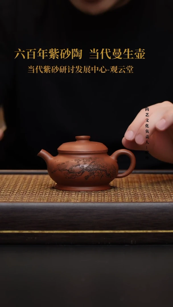 茶壶紫砂宜兴紫砂壶底槽青云露