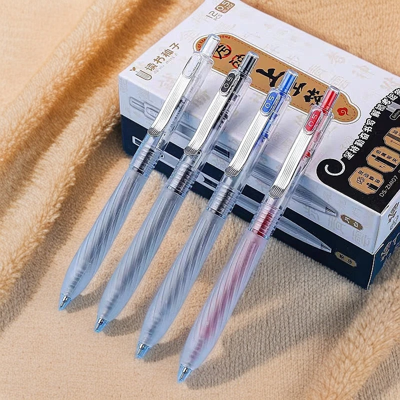 派尼克考神上上签ST双珠笔头按动静音0.5mm中性笔限定点石文具