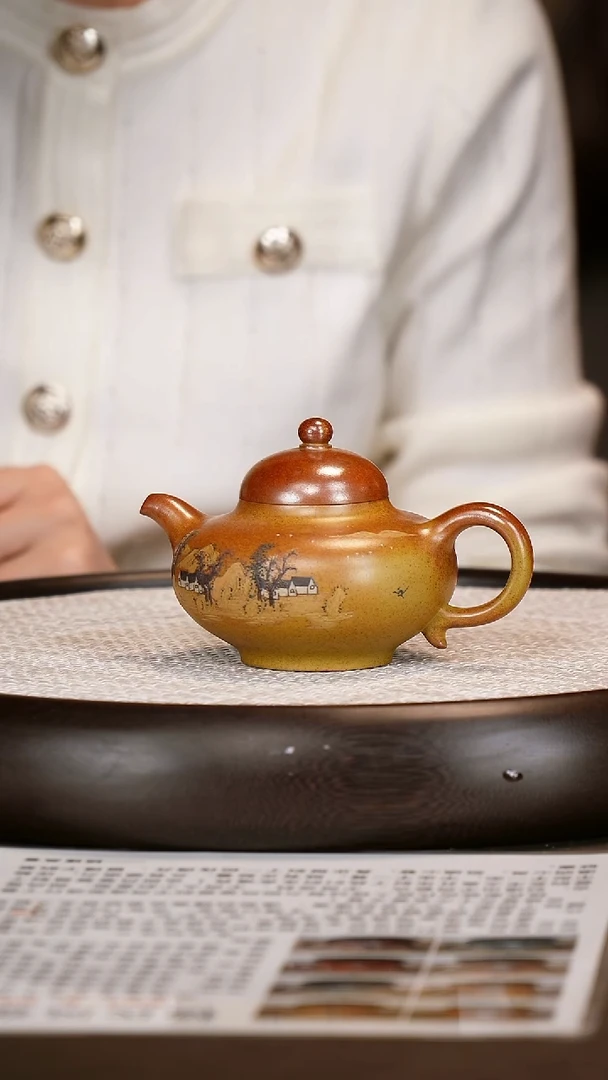 茶壶紫砂【杨建英】红金砂华颖    230CC