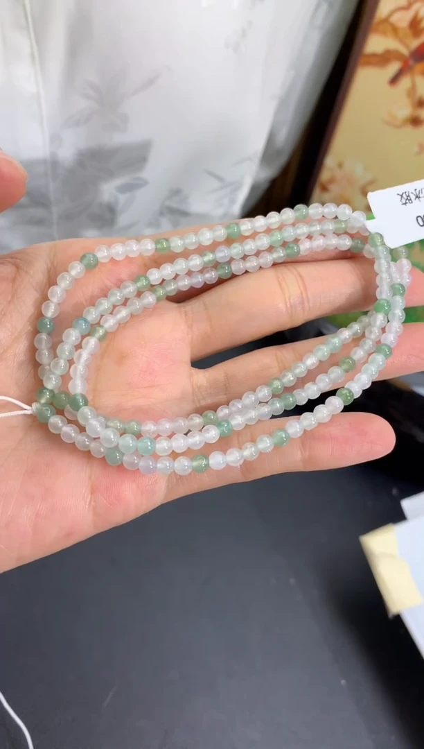 未镶嵌手串翡翠卡3.8mm