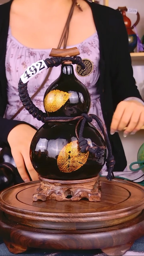492大漆酒葫芦 一物一拍 真葫芦真大漆