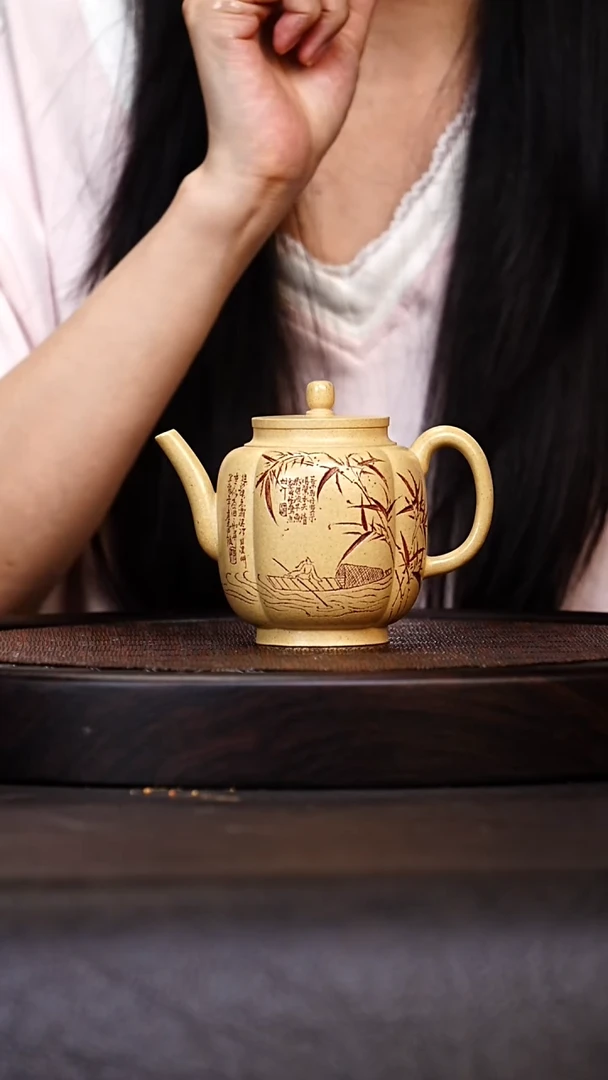 宜兴原矿高端紫砂 本山绿泥220cc